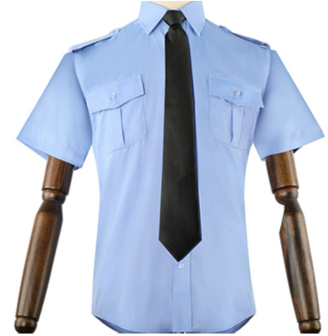 ชุดพนักงานต้อนรับบนเครื่องบิน กัปตันนักบิน นักบินพลเรือน เสื้อเชิ้ตสีขาวสำหรับทำงานของพนักงานต้อนรับบนเครื่องบิน