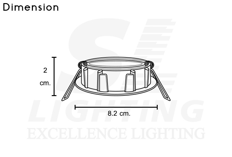 ดาวน์ไลท์ MR16 สีเงิน ปรับได้