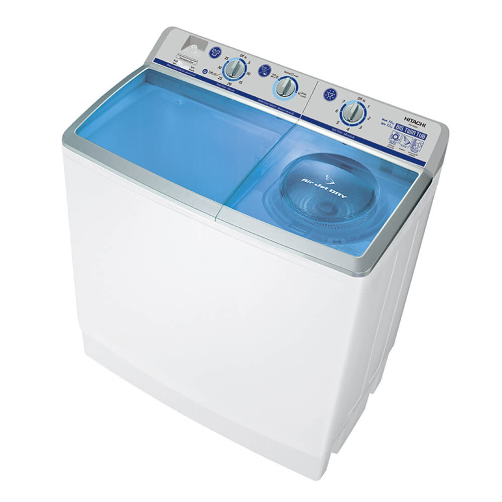 ຈັກ​ຊັກ​ເຄື່ອງ HITACHI TWINTUBS 14.0KG PS140WJ1 SBL