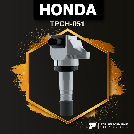 (ประกัน 3 เดือน) คอยล์จุดระเบิด HONDA CIVIC FB 1.8 / CIVIC FC / HR-V / R18Z - TPCH-051 - TOP PERFORMANCE MADE IN JAPAN - คอยล์หัวเทียน ฮอนด้า ซีวิค 30520-R1A-A01