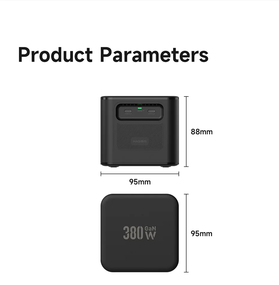 Hagibis PD380 380W USB C Charger 8-Port Type C Charging Station GaN PD 3.1 Dual 140W Super Fast