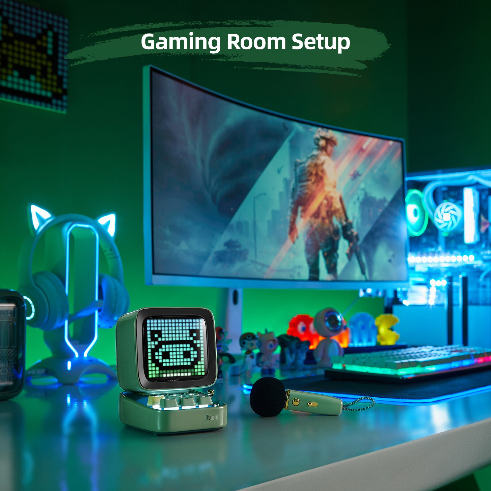 Divoom Ditoo Mic สีฟ้า Blue