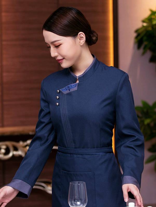 ชุดพนักงานเสริฟ ชุดพนักงานต้อนรับห้องอาหารโรงแรม ชุดพนักงานร้านอาหาร