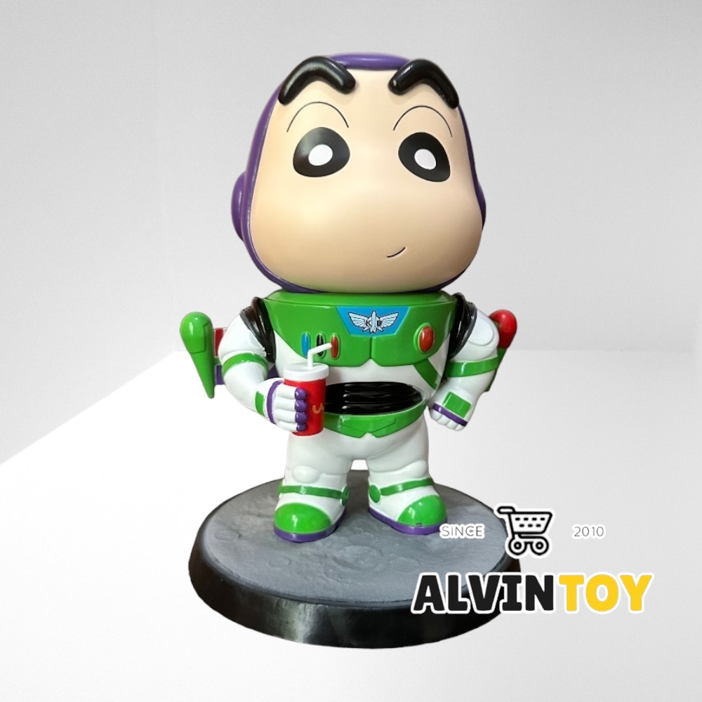 โมเดล ฟิกเกอร์ Shin-chan - ชินจังจอมแก่น ชุดบัชไลท์เยียร์ ขนาดความสูง 17 ซม. พร้อมกล่อง