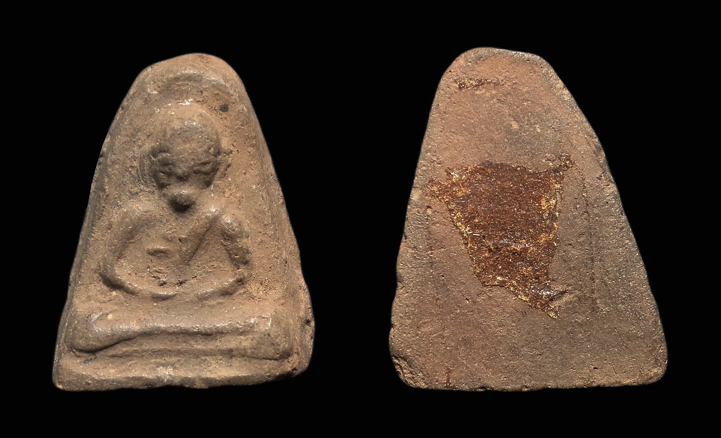 พระเนื้อว่านหลวงพ่อรุ่ง(เคราเหล็ก) วัดบางแหวน จ.ชุมพร ปี2500