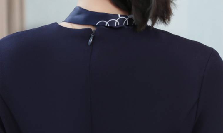 ชุดพนักงานต้อนรับคลินิก ชุดต้อนรับแอร์โฮสเตส ชุดพนักงานขาย