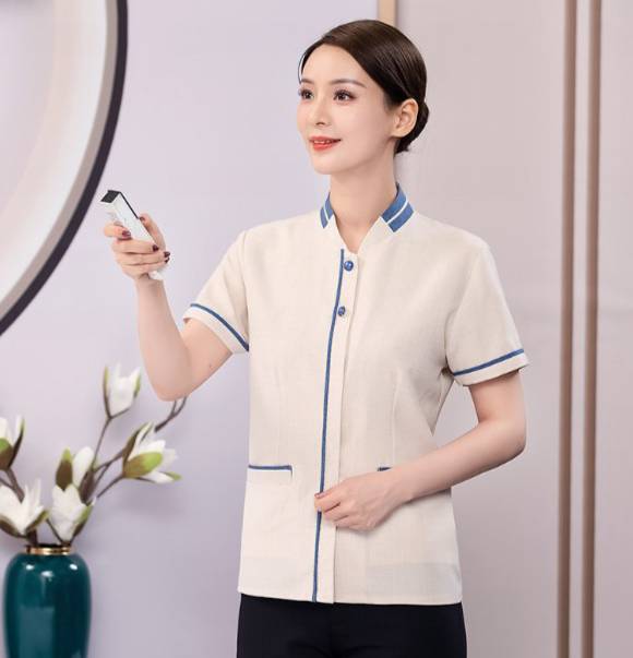 เสื้อแม่บ้าน ชุดพนักงานทำความสะอาด ชุดแม่บ้าน