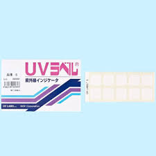 แถบแสดงความเข้มข้นแสง UV indicator label