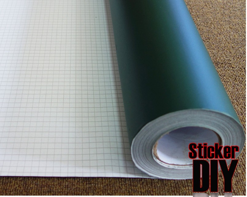 Greenboard sticker สติ๊กเกอร์กระดานดำติดผนัง ชอล์คเขียนลบได้ สีเขียว (หน้ากว้าง90cm.) เมตรละ180บาท