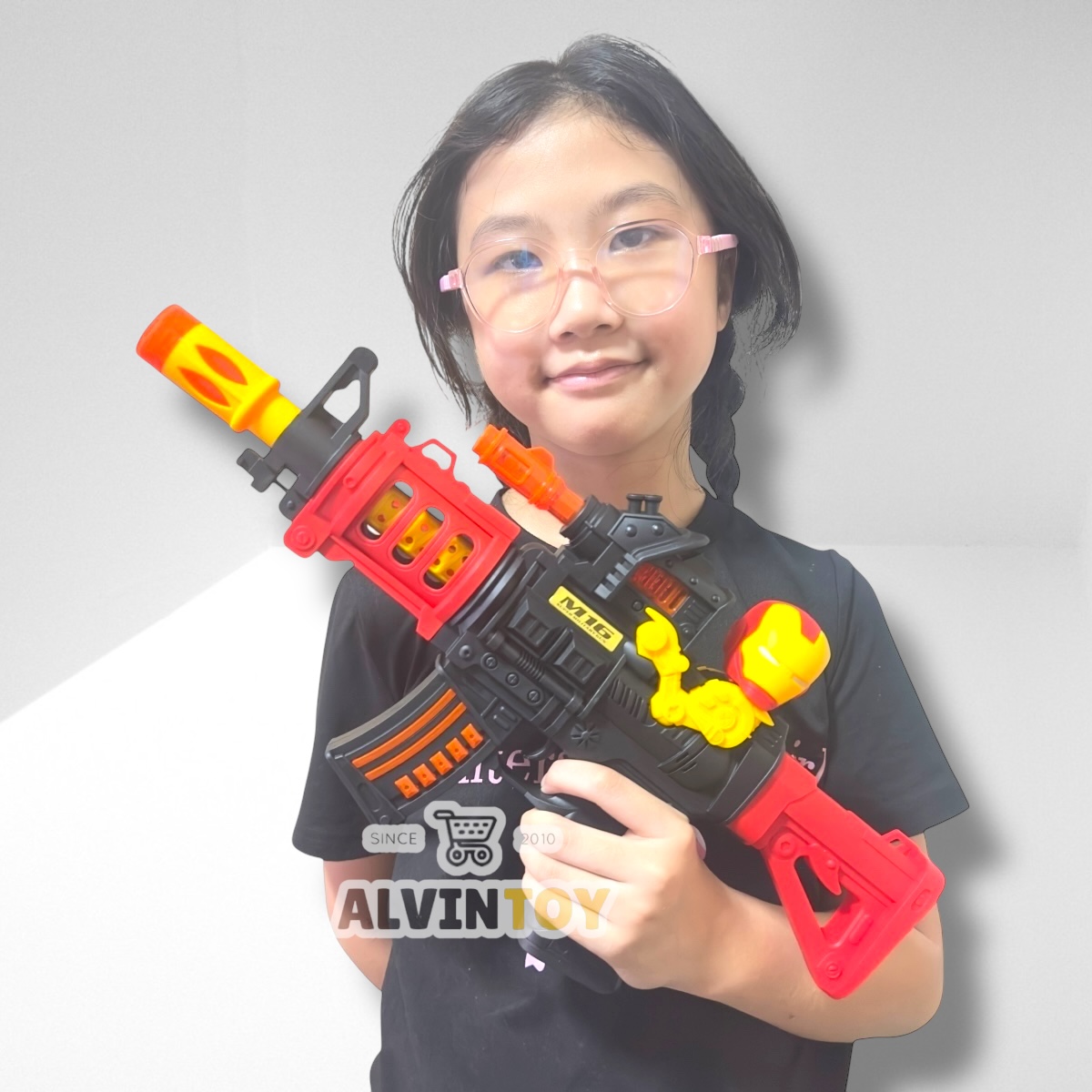 ปืน ของเล่นปืนไอรอนแมน มีเสียง มีไฟ