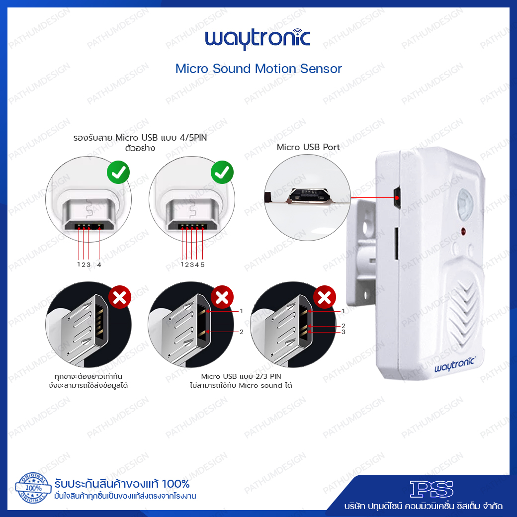 Micro Sound Motion sensor เครื่องประกาศเสียง ด้วยเซ็นเซอร์