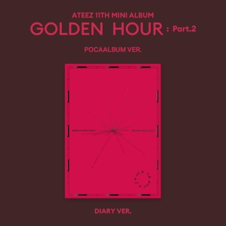 ( Pre-Order ) ATEEZ 11th Mini Album GOLDEN HOUR : Part.2 ( Poca ) Diary ver * ไม่มี Poster พับ * วางจำหน่าย 15 / 11 / 2024