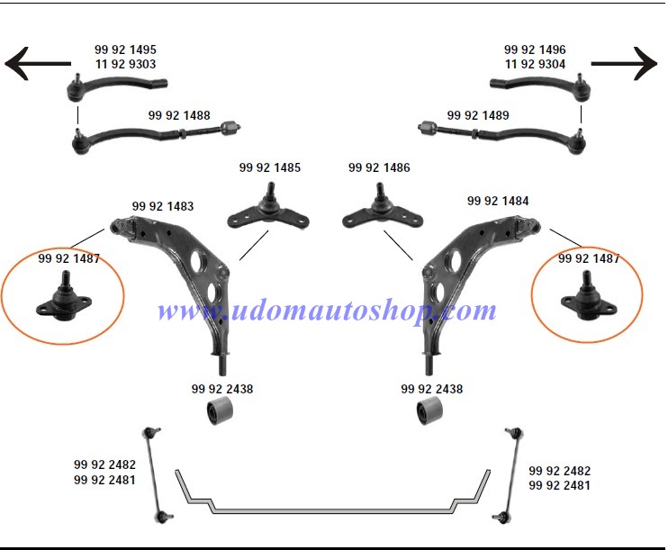 ลูกหมากปีกนก (ตัวนอก) MINI COOPER (รูปจริง) / 31126783443
