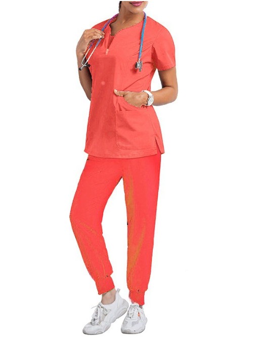 ชุดหมอผ่าตัดทันตแพทย์ ชุดพยาบาลโรงพยาบาลซักง่ายแห้งเร็ว ชุดทำงานคลินิก