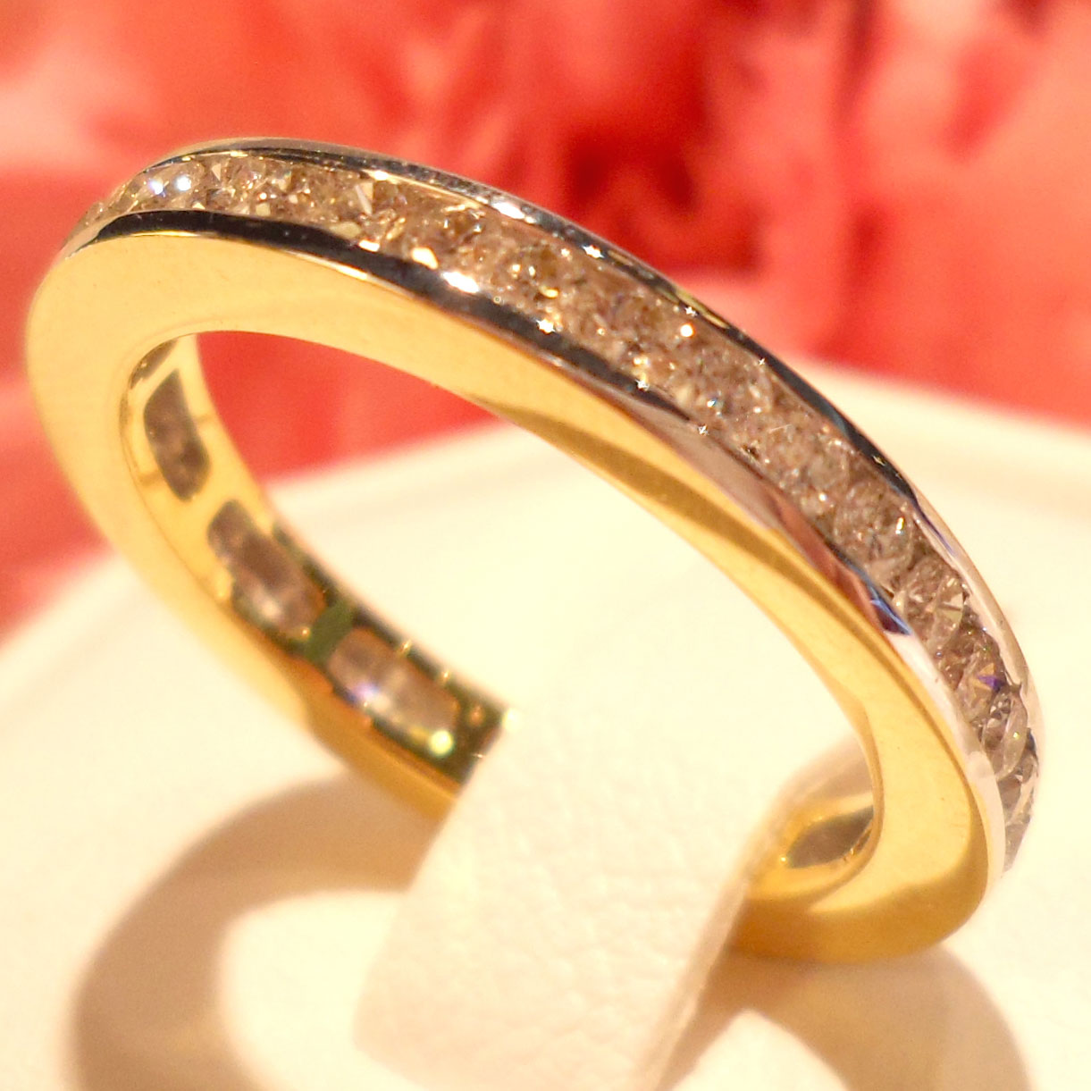 แหวนเพชรแท้ เพชรน้ำงามรอบตัวแหวน Infinity Love รักไม่มีสิ้นสุด เพชรแท้ 30 - 0.60ct