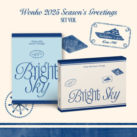 ( Pre-Order ) WONHO SEASON'S GREETINGS 2025 Set 2 ver * มี Poster ภายใน set * * สั่งเกิน 1 ชิ้นบวกค่าส่งเพิ่มชิ้นละ 20 บาท เนื่องจากสินค้าหนัก * จำนวนจำกัด ** วางจำหน่าย 21 / 12 / 2024