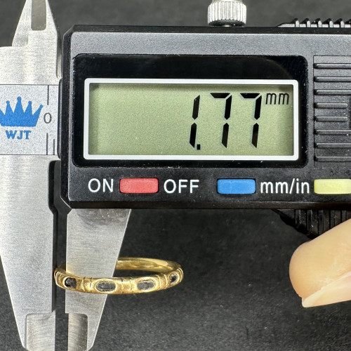 รหัส 63648 แหวน หางช้าง รอบวง ทอง90 ขนาด 49 นน. 1.31 g