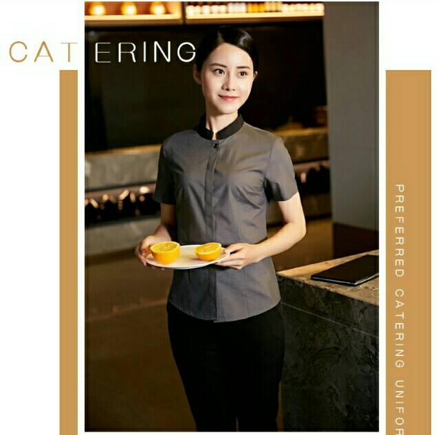 ชุดพนักงานร้านชาบูชิ ชุดพนักงานร้านอาหาร ชุดพนักงานต้อนรับ