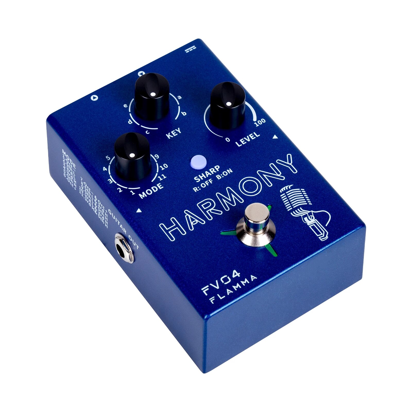 Flamma FV04 *ของแท้รับประกัน 1ปี* Vocal Effects Pedal, เสียงประสาน, รีเวิร์บ,โทน Warm/Bright, ต่อกีต้าร์ได้ (รีเวิร์บ)