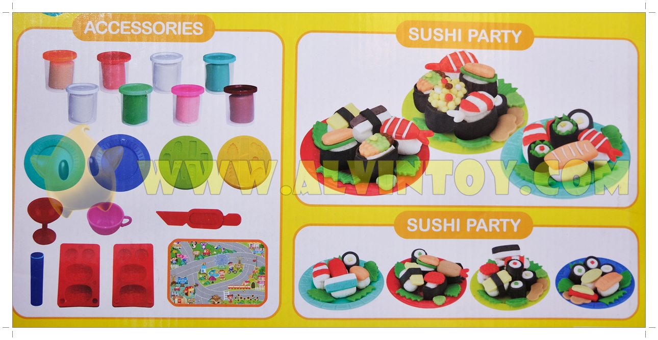 Cute Sushi - แป้งโดว์ ชุดทำซูชิ