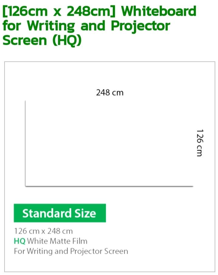HQ (High Quility) Film/Standard Size/Whiteboard for Writing and Projector Screen