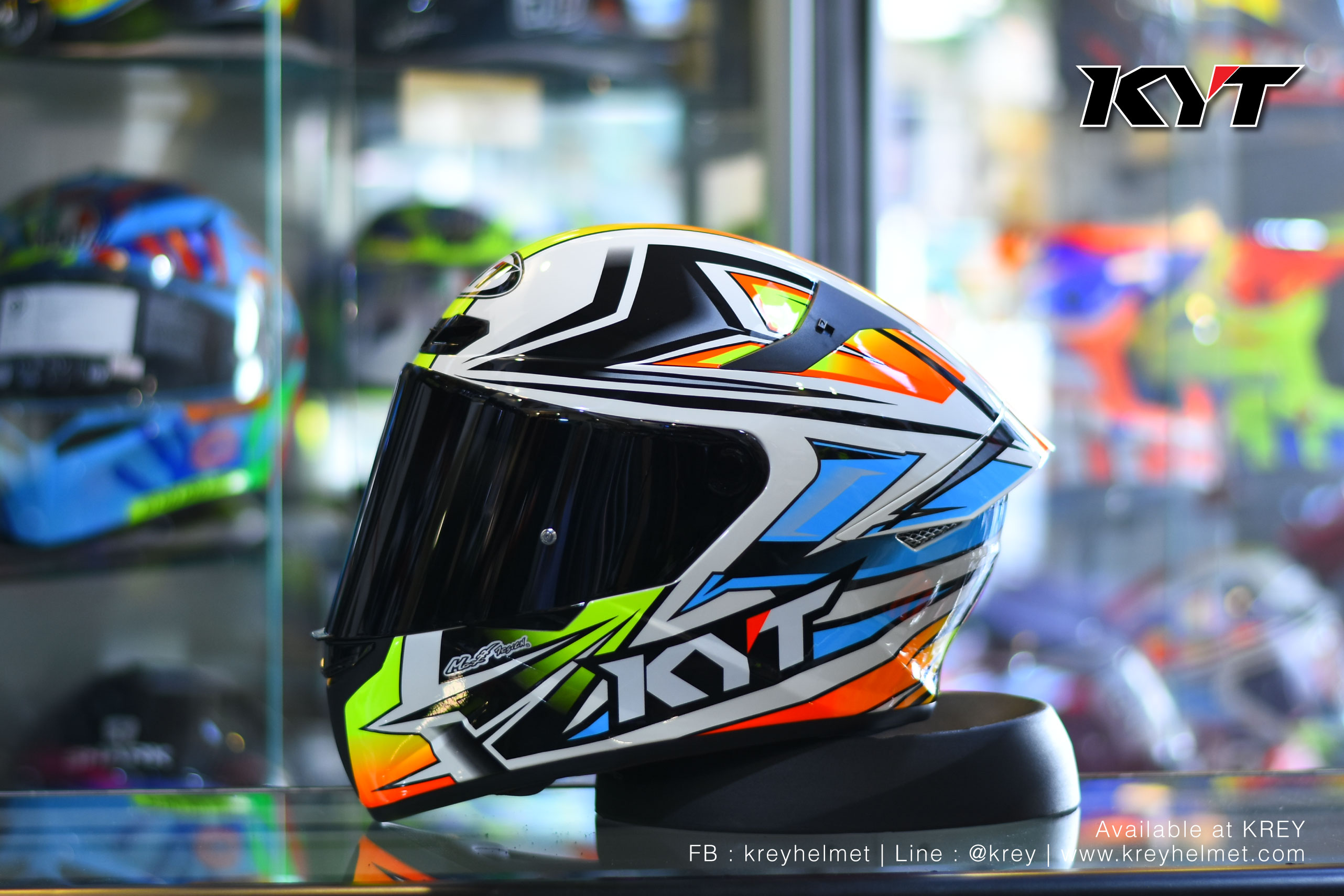 KYT helmet model TT-Course Radiance KASMA DANIEL