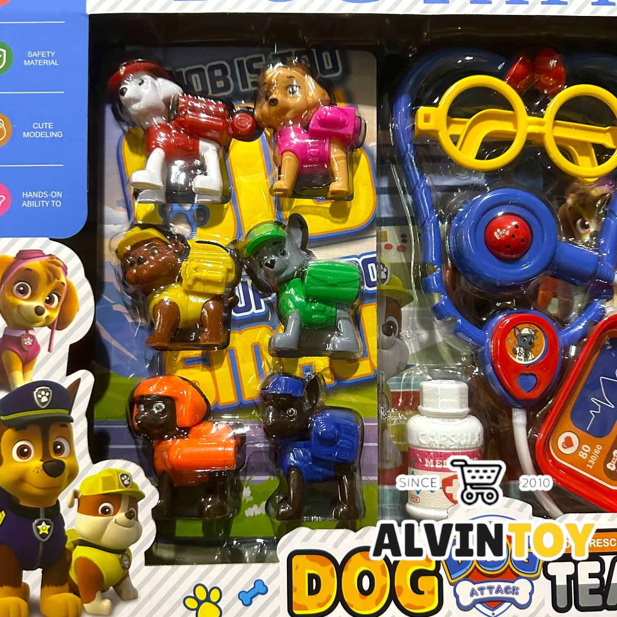 ชุดของเล่น Patrol Dogs - หมากู้ภัย พร้อมอุปกรณ์ของเล่น