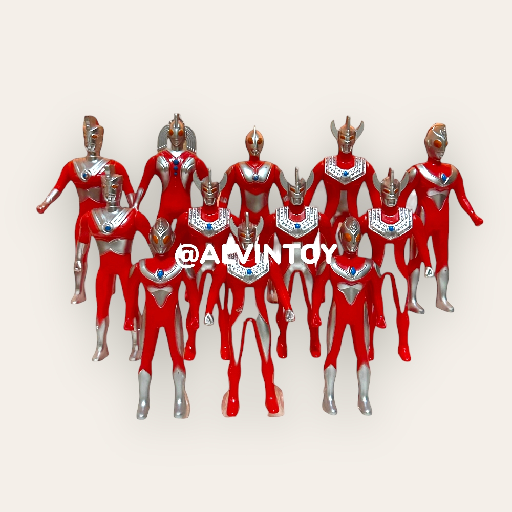 โมเดล Ultraman - อุลตร้าแมน ชุด 12 ตัว ขนาดความสูง 12 ซม.