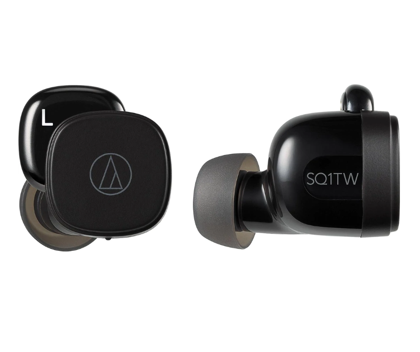 Audio-Technica ATH-SQ1TW *ของแท้รับประกัน1ปี* หูฟังอินเอียร์ True Wireless Bluetooth 5.0 ฟรี!! เอียร์บัด 4ไซส์, สายชาร์จ USB