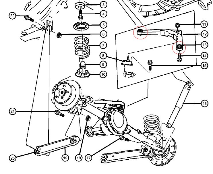 บู๊ชคานปีกนกหลัง(บู๊ช A อาร์ม) GRAND CHEROKEE WJ