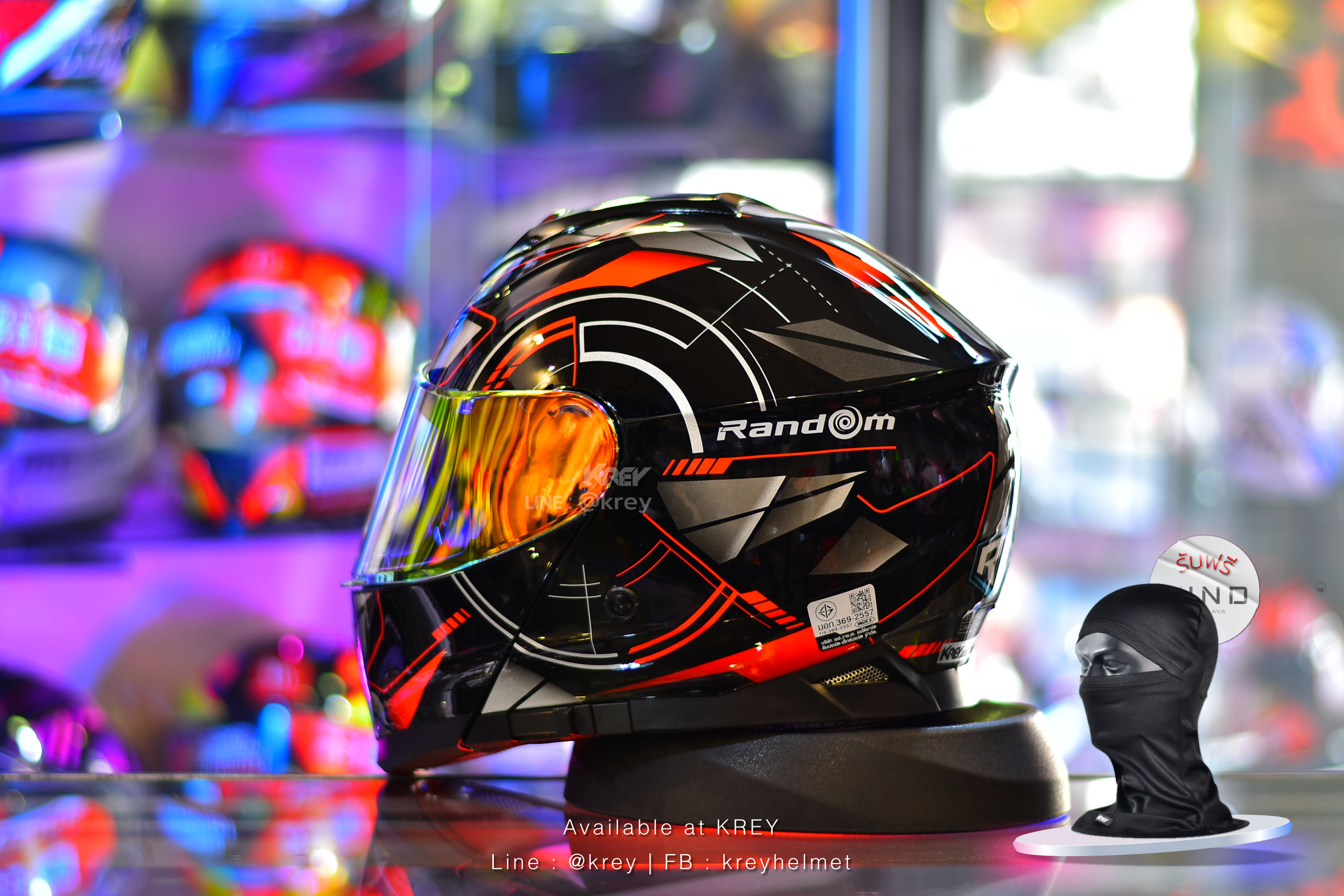 Random model MATRIX BLACK RED