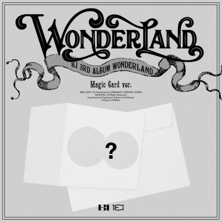 ( Pre-Order ) B.I 3rd Album [WONDERLAND] ( Magic Card ver ) * ไม่มี Poster * วางจำหน่าย 2 / 6 / 2025
