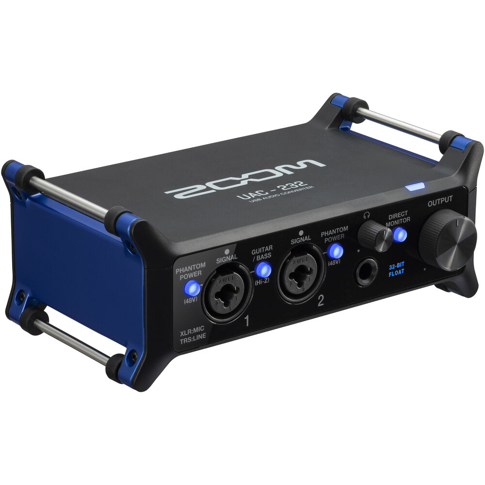 Zoom UAC-232 *ของแท้รับประกัน1ปี* ออดิโออินเตอร์เฟส 4x4 USB-C Audio Interface, 32Bit /192kHz, 48V, iOS/ Mac/ Windows