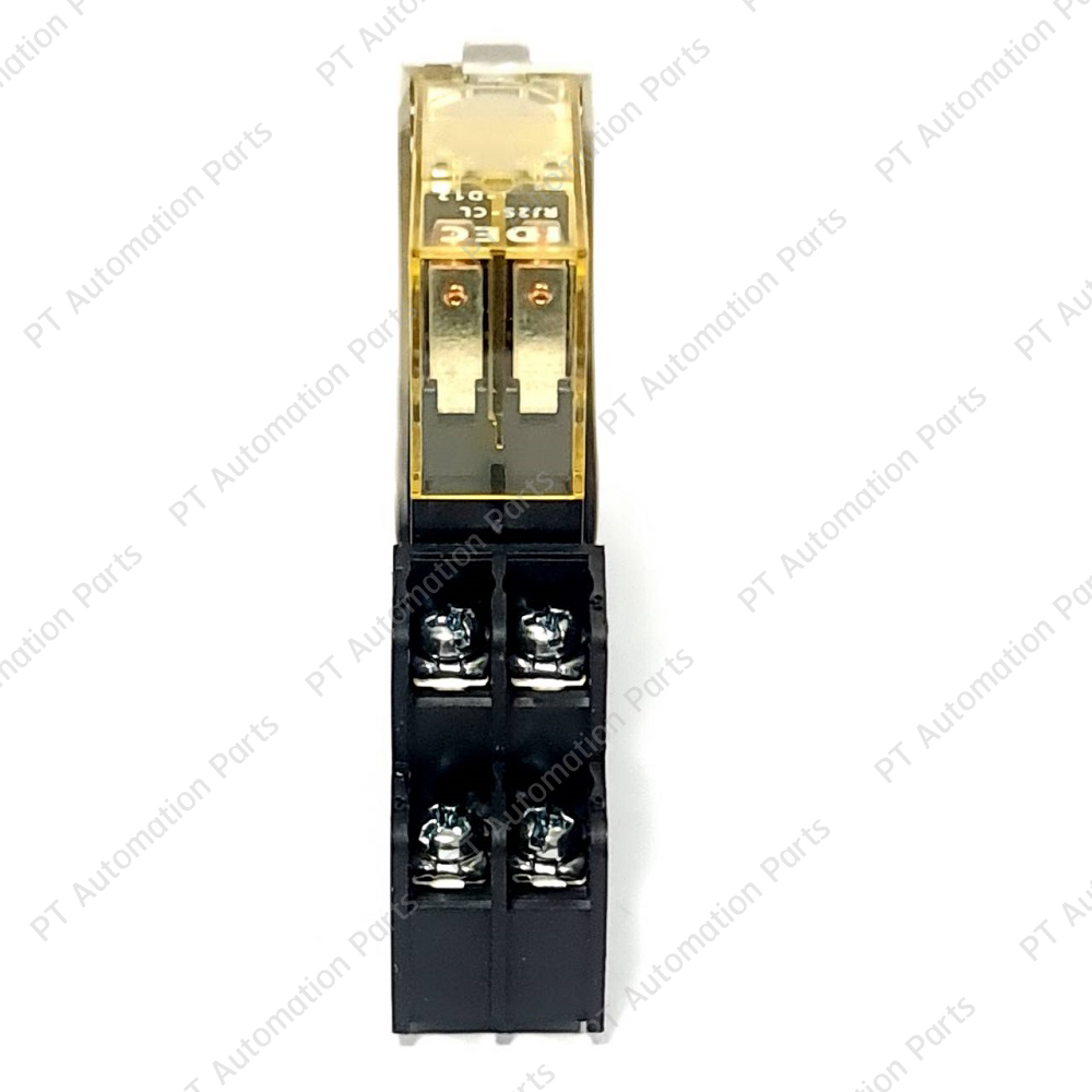 รีเลย์พร้อมซ็อกเก็ต IDEC RJ2S-CL-D12 SJ2S-05B 12VDC 8A 2คอนแทค 8ขา มีไฟแสดงสถานะ LED Slim Power Relay with Socket built-in LED indicator