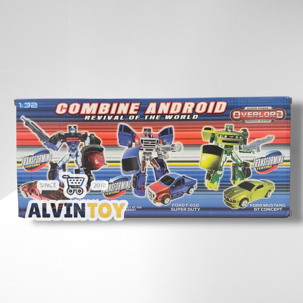 หุ่นยนต์ ประกอบร่าง Combine Anordid แพ็ค 3 ตัว แปลงร่างเป็นรถได้