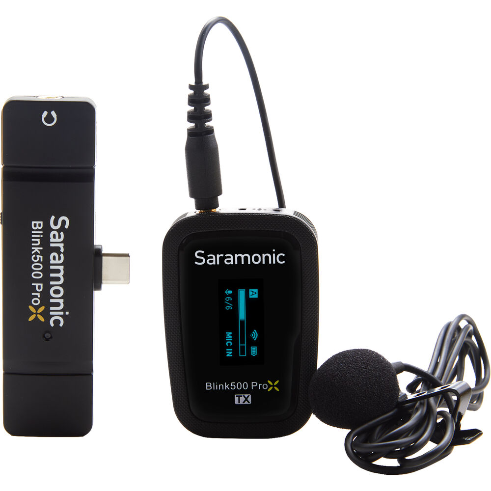 Saramonic Blink500 ProX B5 *ของแท้รับประกัน 2ปี* ไมค์ไร้สายหนีบปกเสื้อ (USB-C) Digital Wireless Lavalier Microphone System