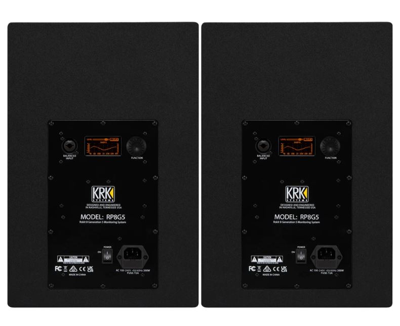 KRK ROKIT 8 G5 (Pair/คู่) *ของแท้รับประกัน 1ปี* ลำโพงสตูดิโอมอนิเตอร์ 8" 2-Way Active Studio Monitor