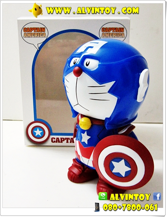 โมเดล Doraemon Captain America