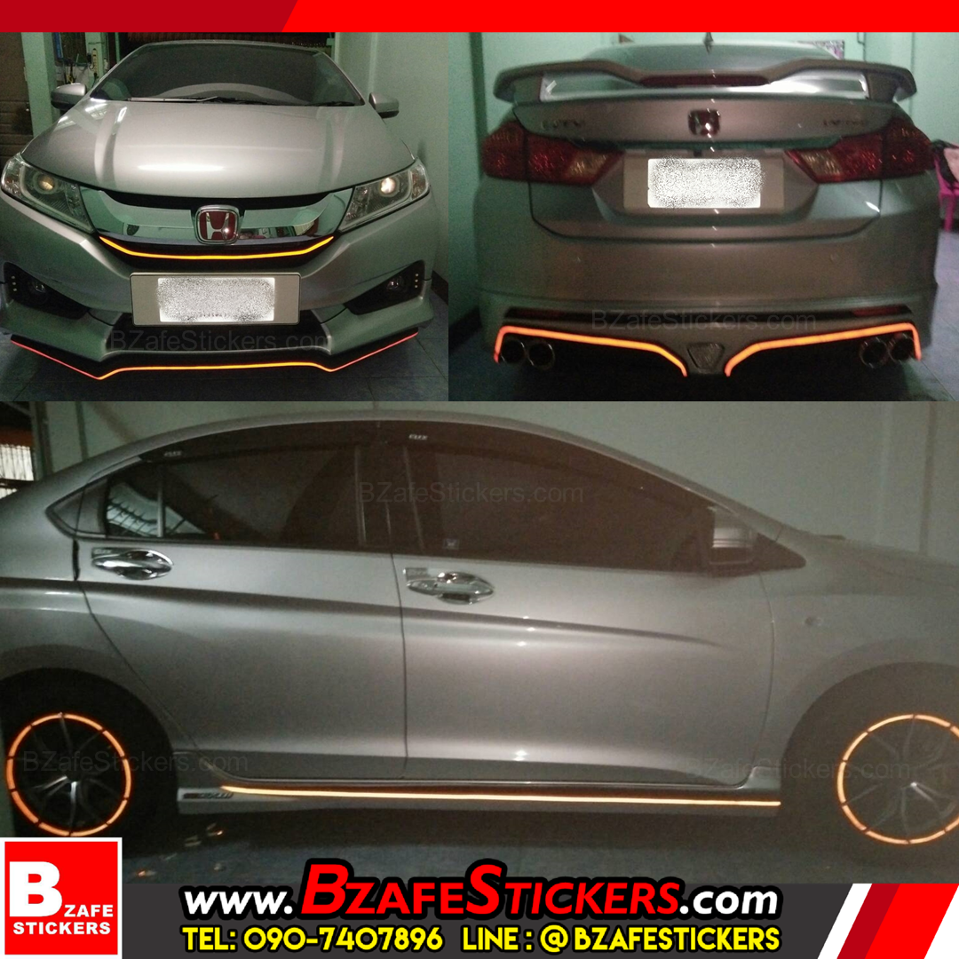 รีวิว สติ๊กเกอร์สะท้อนแสงติดขอบล้อ 3M, Kiwalite สติ๊กเกอร์ติดล้อ สติ๊กเกอร์แต่งรถ