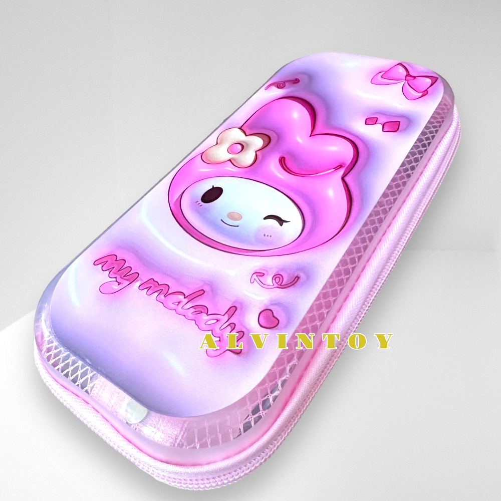 กระเป๋าดินสอไฟเบอร์ซิปรอบ My Melody มาย เมโลดี้