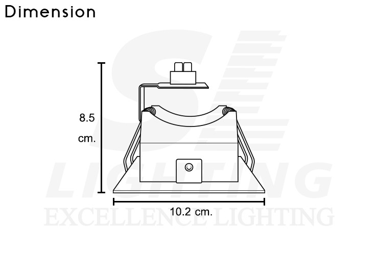 ดาวน์ไลท์ MR16 ขอบขาว