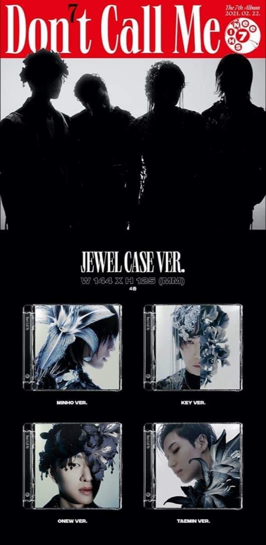( Pre-Order ) SHINee 7th Album Don't Call Me ( Jewel Case ) random ver + Poster วางจำหน่าย 22 / 2 / 2021