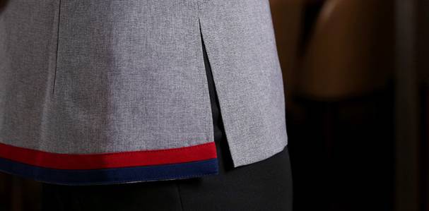 ชุดพนักงานร้านอาหารจีน ชุดฟอร์มพนักงานต้อนรับ ชุดพนักงานเสริฟ