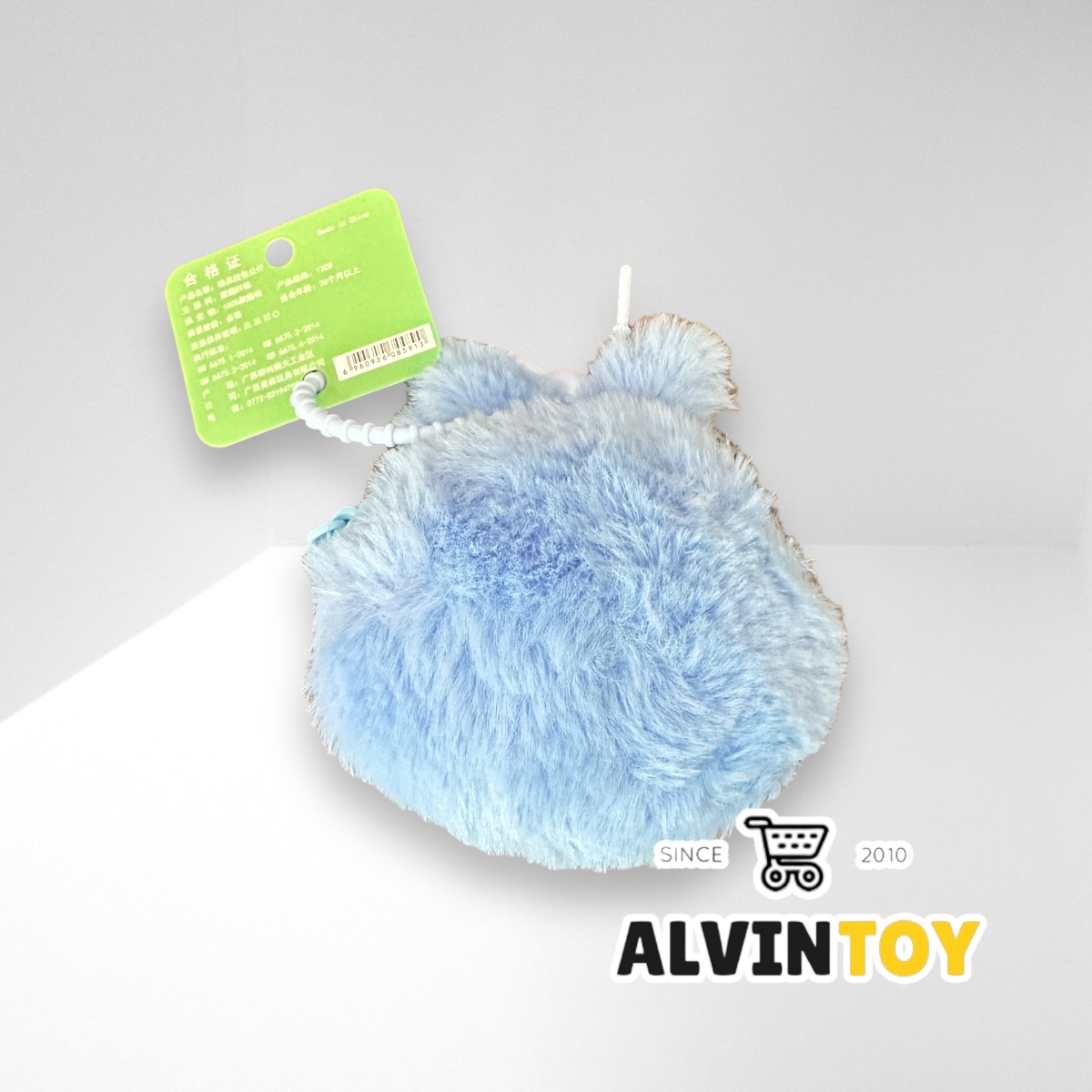 พวงกุญแจ ลาบูบู๊ ขนฟู labubu ขนาดความสูง 10 ซม.