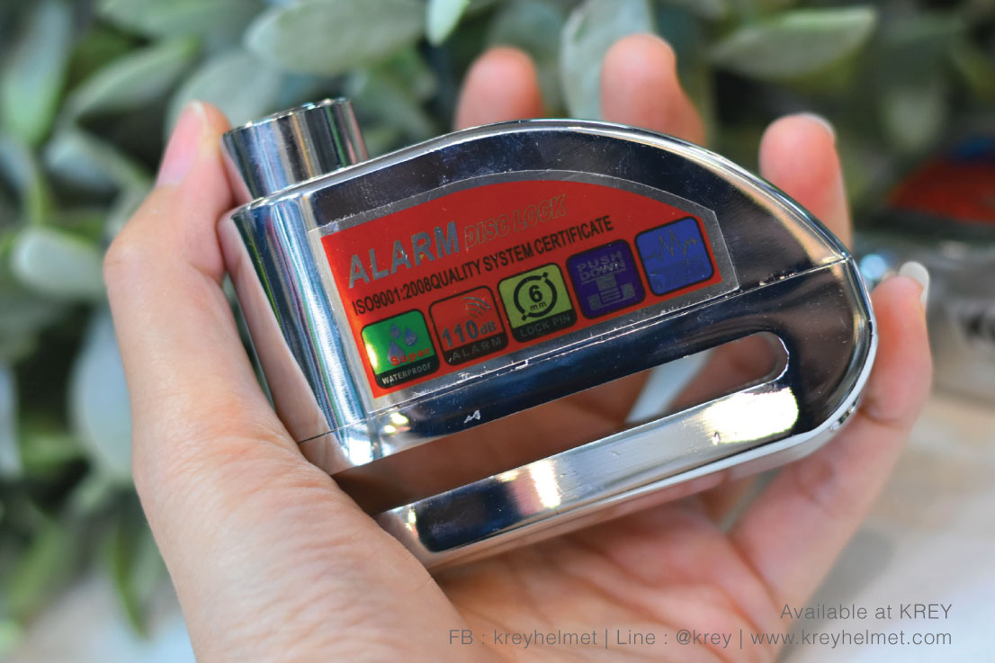 DiscLock Alarm กุญแจล็อคจานเบรค พร้อมสัญญาณกันขโมยในตัว