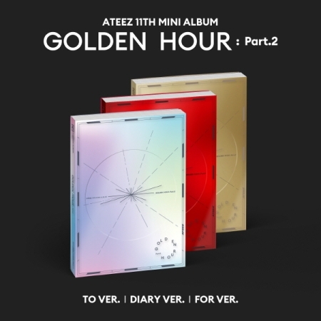 ( Pre-Order ) ATEEZ 11th Mini Album GOLDEN HOUR : Part.2 Set 3 ver * มี Poster พับในกล่อง * วางจำหน่าย 15 / 11 / 2024