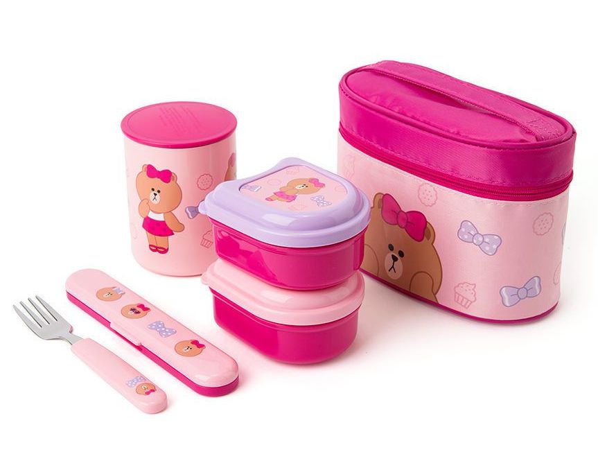 LINE FRIENDS Choco Thermal Lunch Box ลิขสิทธิ์ของแท้ 100% จากเกาหลี