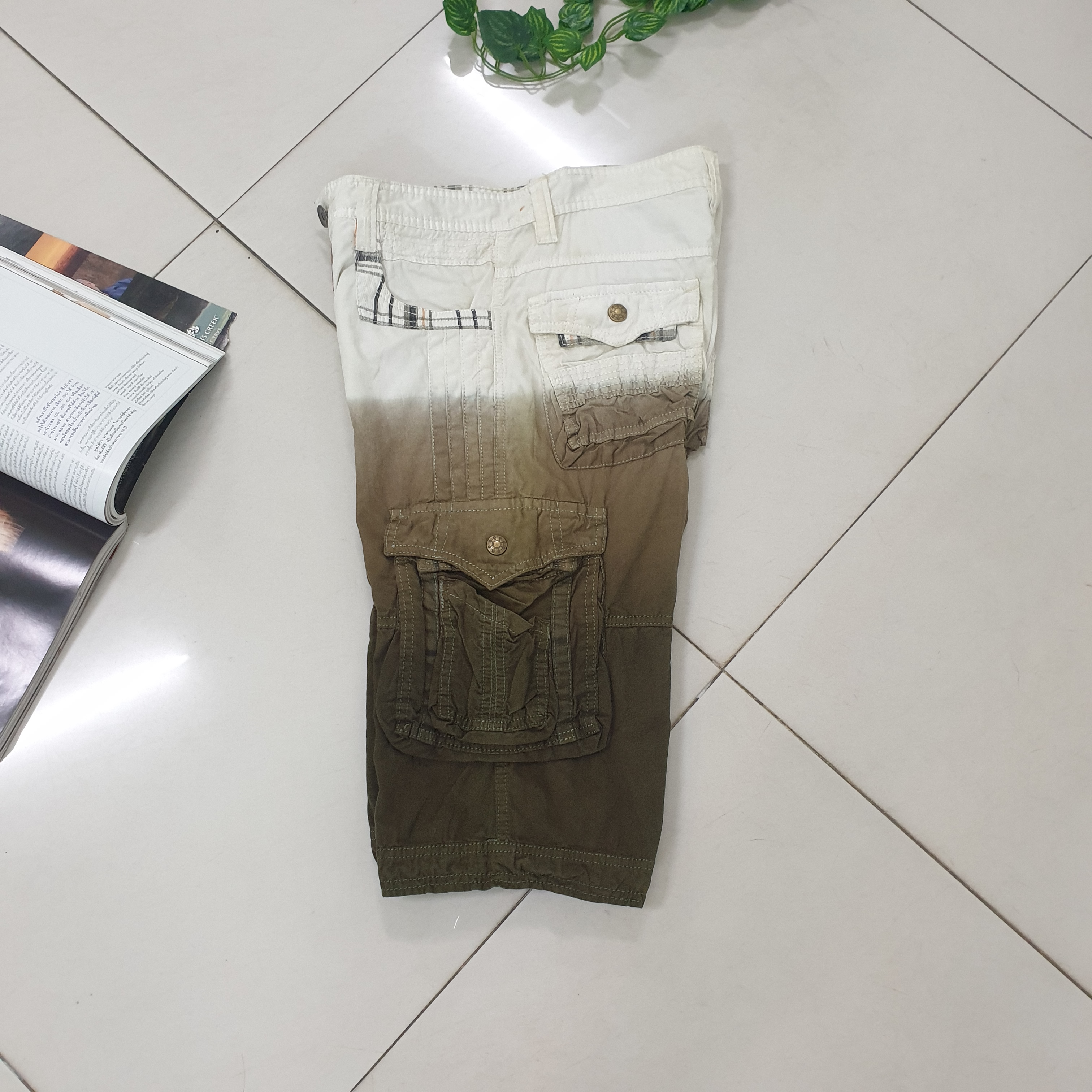 กางเกงคาร์โก้ขาสั้น กระเป๋าเยอะทรงสวย มีไซร์ เหมาะสำหรับวันสบายๆ ใส่ได้ทั้งผู้ชาย ผู้หญิง