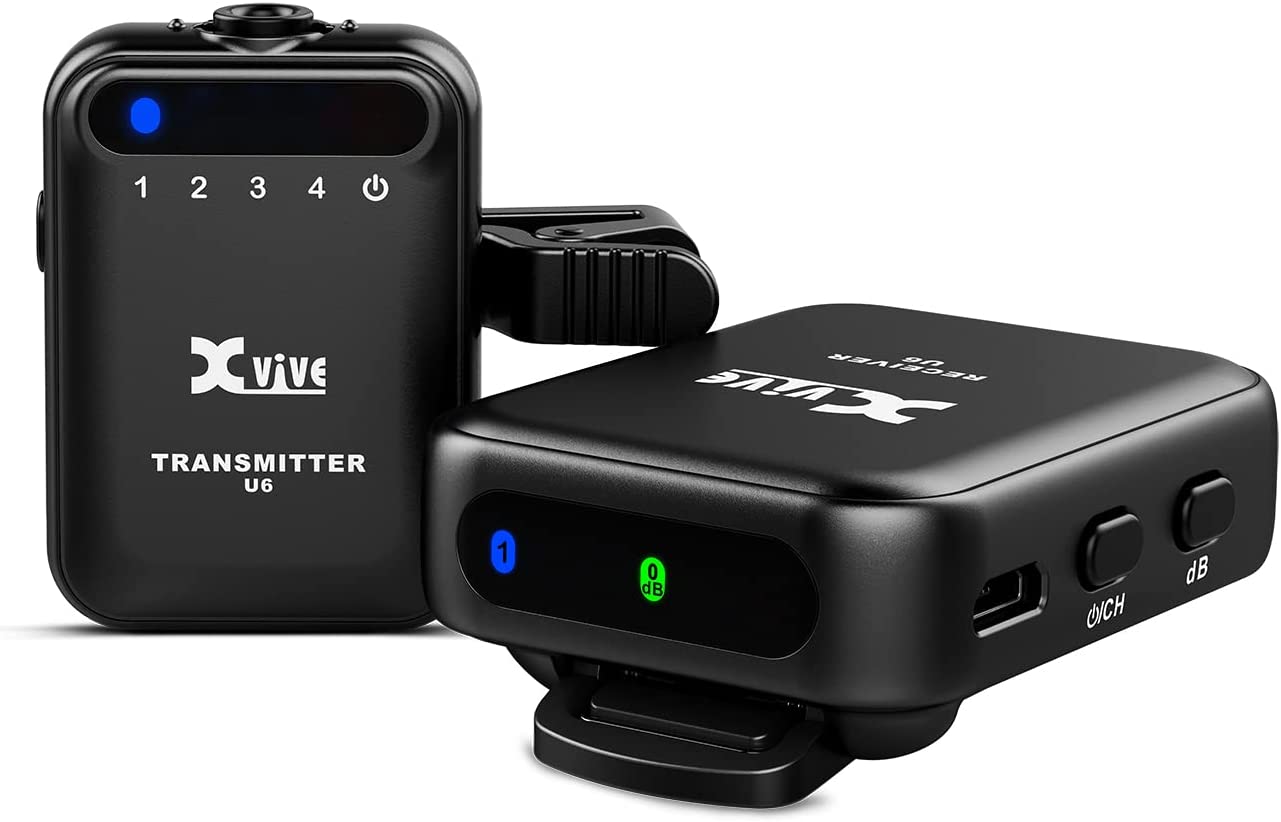 Xvive U6 *ของแท้รับประกัน1ปี* Wireless Mic System ไมค์ไร้สายดิจิตอล 2.4 GHz, สำหรับกล้องและสมาร์ทโฟน, ฟรี!! อุปกรณ์เสริมครบชุด