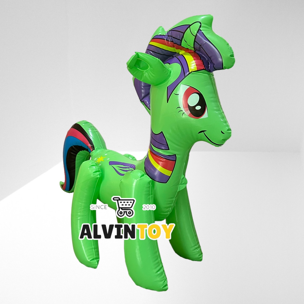 ตุ๊กตาม้าโพนี่เป่าลม สูบลม ของเด็กเล่น ขนาดความสูง 65 ซม ส่งเร็ว พร้อมส่งจากกทม.